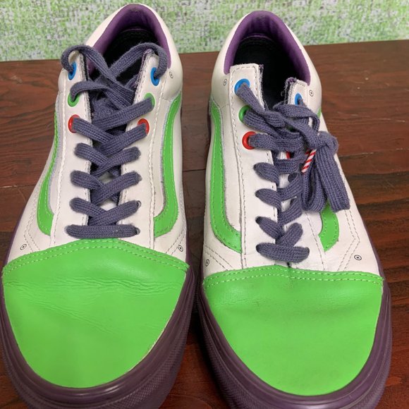 Vans Old Skool x Disney Pixar Toy Story Buzz Lightyear Low Top Men 9 Women 10.5 - Picture 7 of 9